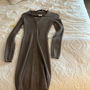 Wilfred button sweater dress